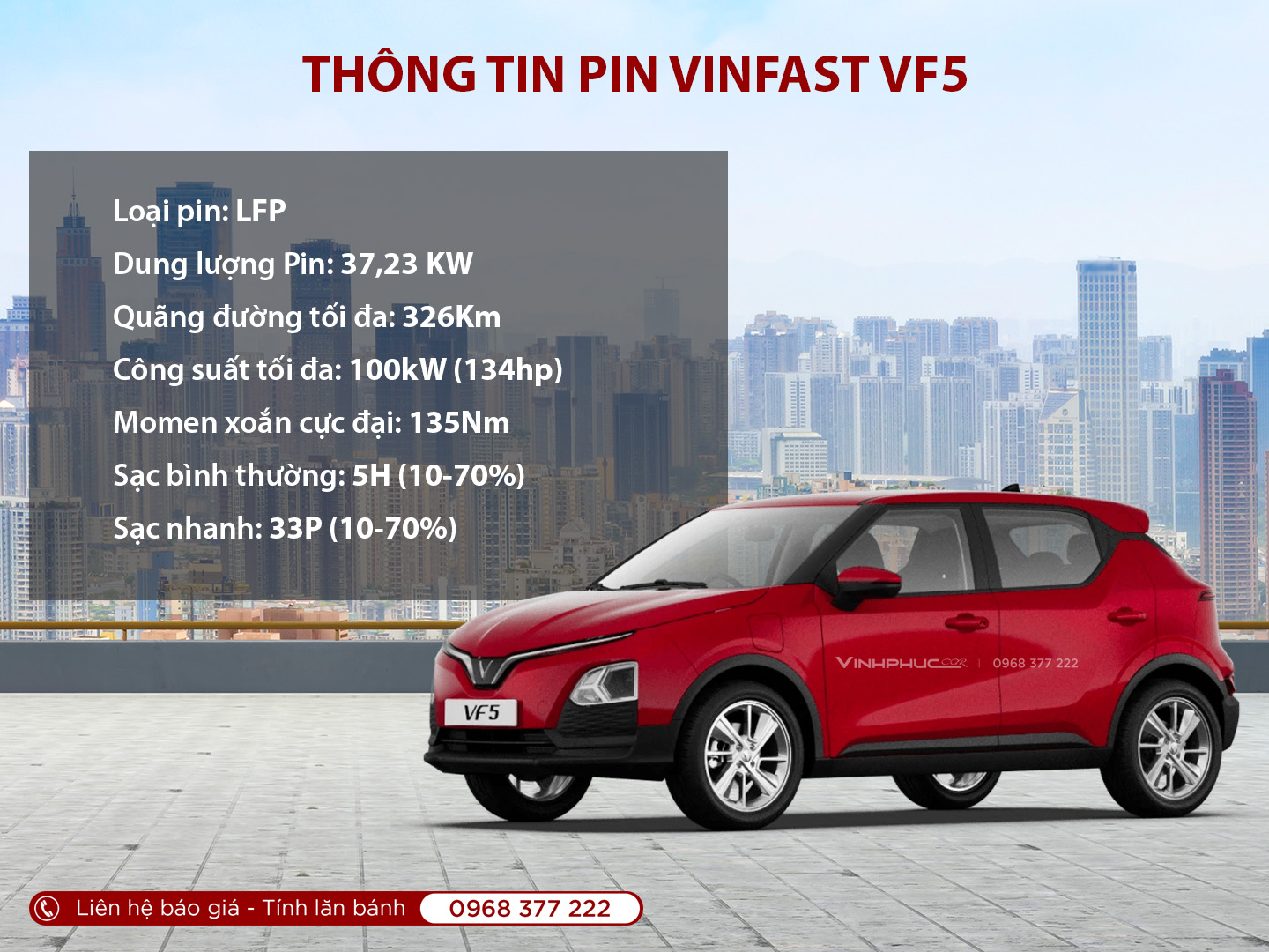 PIN VF5 Vinfast VF5 Vĩnh Phúc